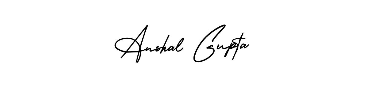 Use a signature maker to create a handwritten signature online. With this signature software, you can design (AmerikaSignatureDemo-Regular) your own signature for name Anshal Gupta. Anshal Gupta signature style 3 images and pictures png