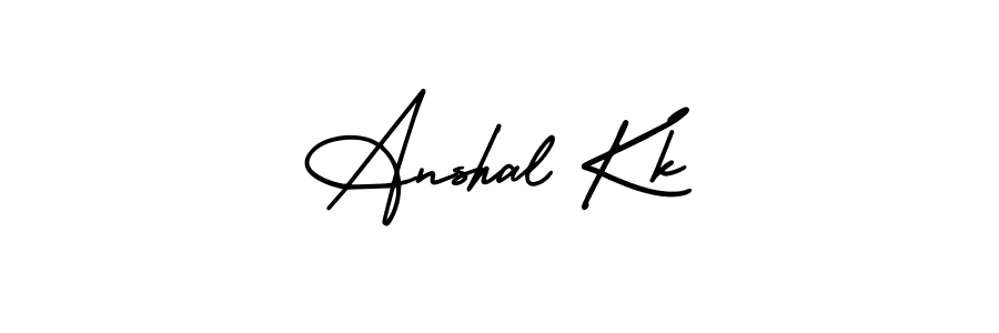 Best and Professional Signature Style for Anshal Kk. AmerikaSignatureDemo-Regular Best Signature Style Collection. Anshal Kk signature style 3 images and pictures png