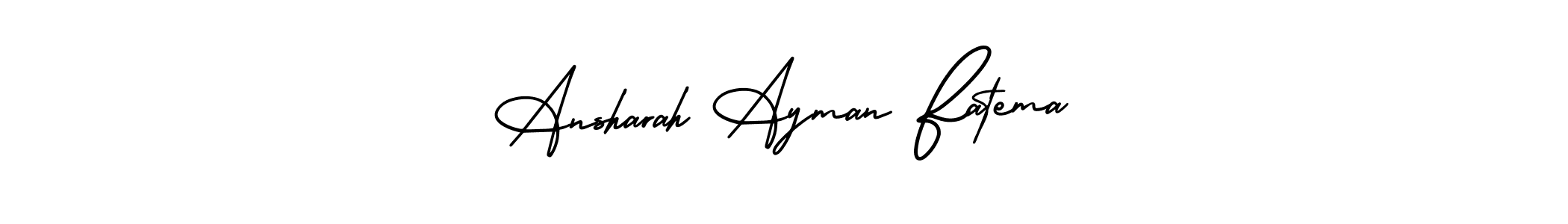 How to make Ansharah Ayman Fatema signature? AmerikaSignatureDemo-Regular is a professional autograph style. Create handwritten signature for Ansharah Ayman Fatema name. Ansharah Ayman Fatema signature style 3 images and pictures png