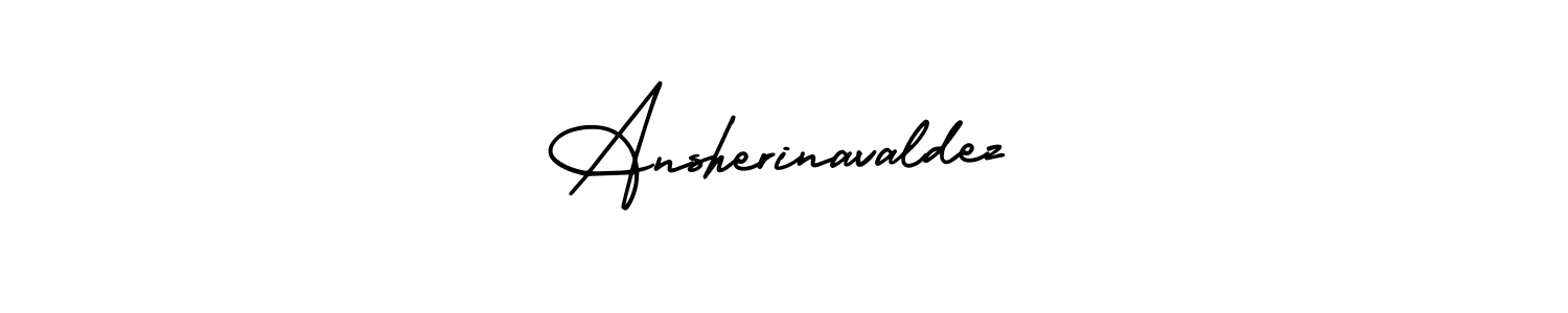 How to make Ansherinavaldez signature? AmerikaSignatureDemo-Regular is a professional autograph style. Create handwritten signature for Ansherinavaldez name. Ansherinavaldez signature style 3 images and pictures png