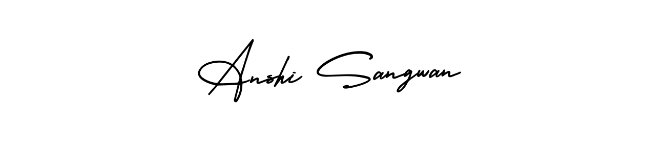 AmerikaSignatureDemo-Regular is a professional signature style that is perfect for those who want to add a touch of class to their signature. It is also a great choice for those who want to make their signature more unique. Get Anshi Sangwan name to fancy signature for free. Anshi Sangwan signature style 3 images and pictures png