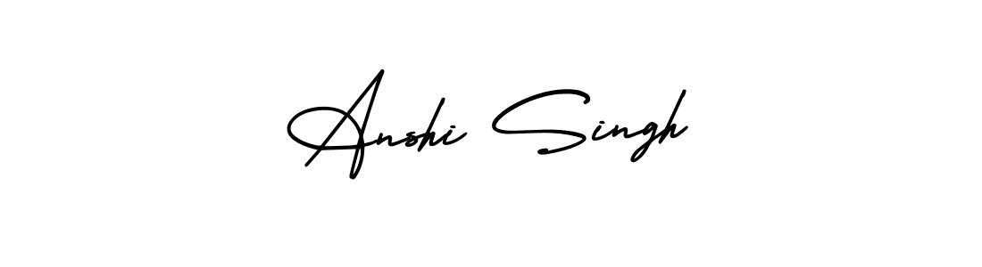 Best and Professional Signature Style for Anshi Singh. AmerikaSignatureDemo-Regular Best Signature Style Collection. Anshi Singh signature style 3 images and pictures png