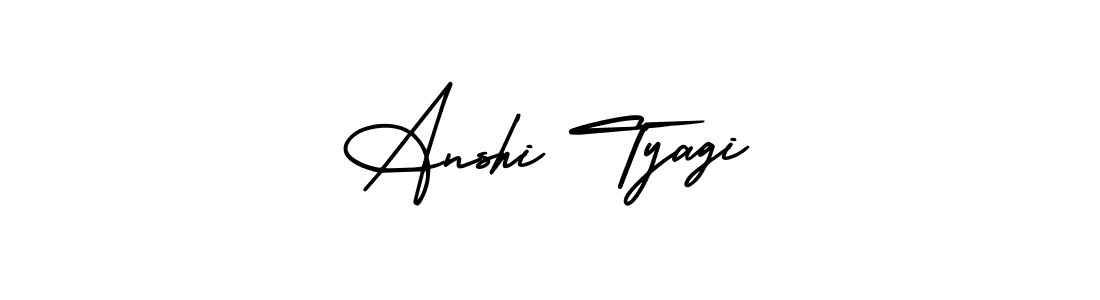 How to make Anshi Tyagi signature? AmerikaSignatureDemo-Regular is a professional autograph style. Create handwritten signature for Anshi Tyagi name. Anshi Tyagi signature style 3 images and pictures png