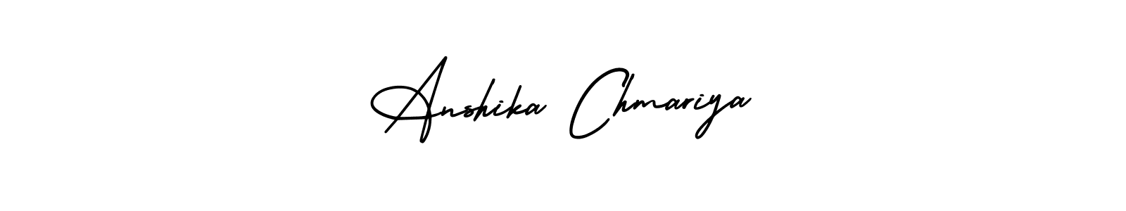 Make a beautiful signature design for name Anshika Chmariya. With this signature (AmerikaSignatureDemo-Regular) style, you can create a handwritten signature for free. Anshika Chmariya signature style 3 images and pictures png