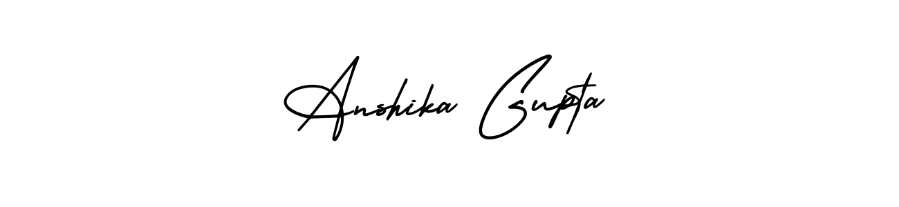 How to Draw Anshika Gupta signature style? AmerikaSignatureDemo-Regular is a latest design signature styles for name Anshika Gupta. Anshika Gupta signature style 3 images and pictures png