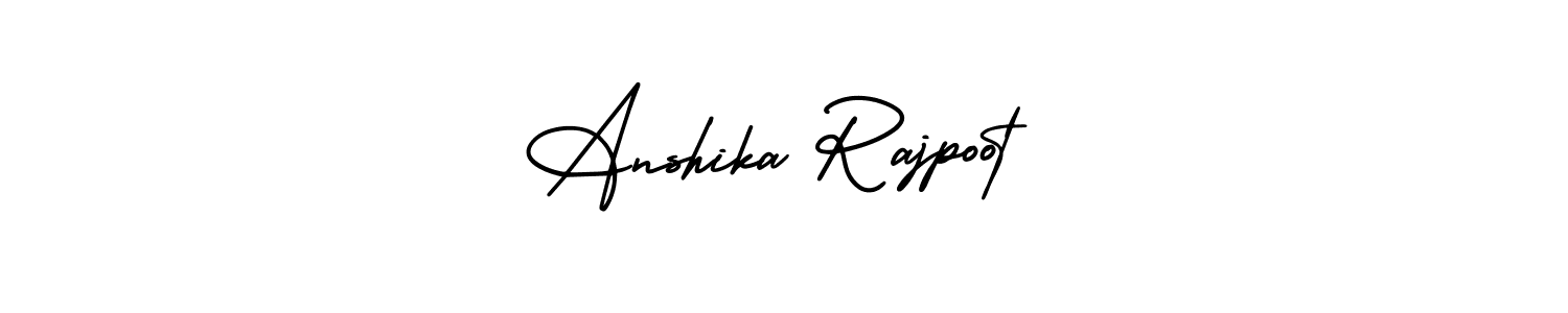 Anshika Rajpoot stylish signature style. Best Handwritten Sign (AmerikaSignatureDemo-Regular) for my name. Handwritten Signature Collection Ideas for my name Anshika Rajpoot. Anshika Rajpoot signature style 3 images and pictures png