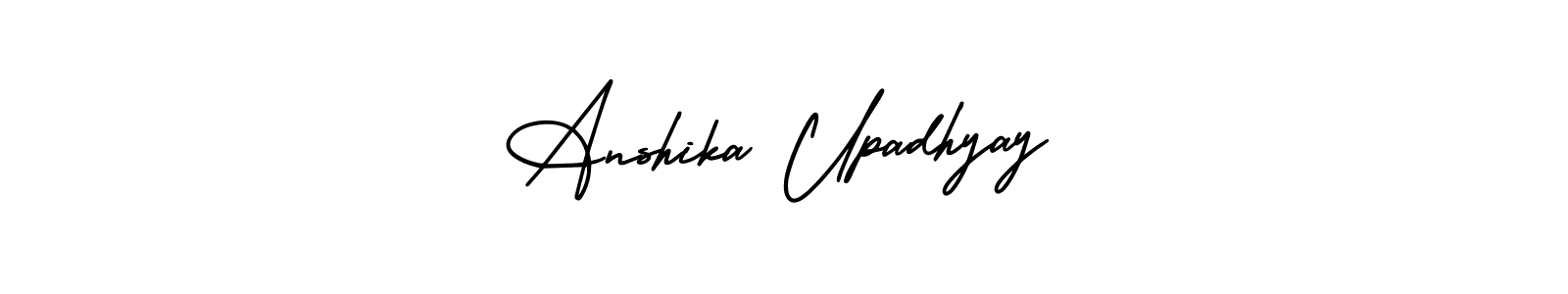 How to make Anshika Upadhyay signature? AmerikaSignatureDemo-Regular is a professional autograph style. Create handwritten signature for Anshika Upadhyay name. Anshika Upadhyay signature style 3 images and pictures png
