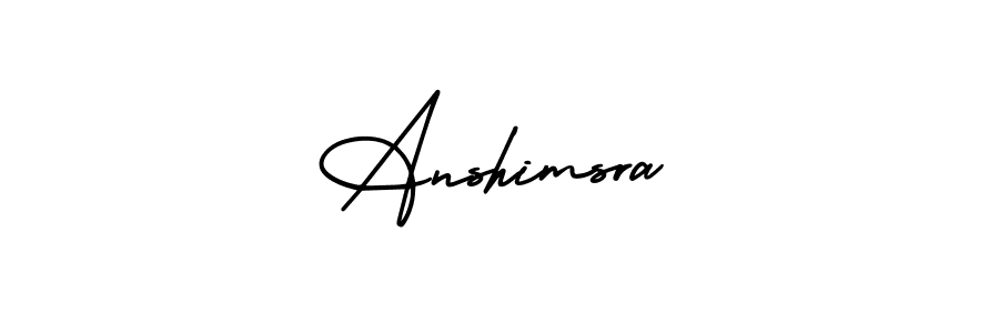 Create a beautiful signature design for name Anshimsra. With this signature (AmerikaSignatureDemo-Regular) fonts, you can make a handwritten signature for free. Anshimsra signature style 3 images and pictures png