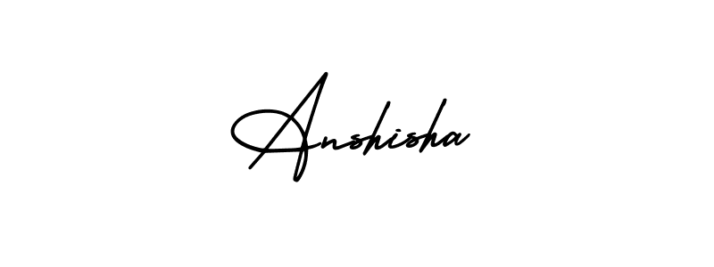 Make a beautiful signature design for name Anshisha. Use this online signature maker to create a handwritten signature for free. Anshisha signature style 3 images and pictures png