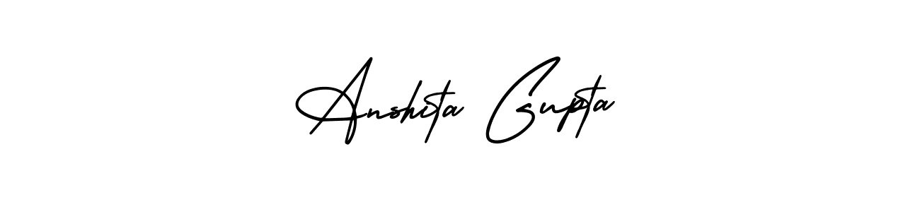 Best and Professional Signature Style for Anshita Gupta. AmerikaSignatureDemo-Regular Best Signature Style Collection. Anshita Gupta signature style 3 images and pictures png