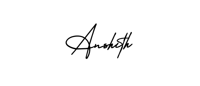 Best and Professional Signature Style for Anshith. AmerikaSignatureDemo-Regular Best Signature Style Collection. Anshith signature style 3 images and pictures png