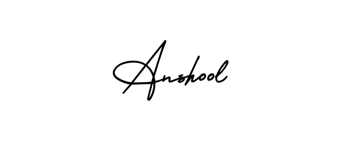 You can use this online signature creator to create a handwritten signature for the name Anshool. This is the best online autograph maker. Anshool signature style 3 images and pictures png
