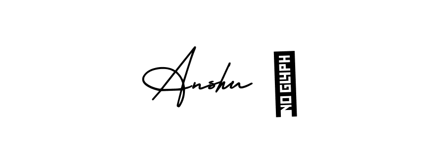 This is the best signature style for the Anshu ♡ name. Also you like these signature font (AmerikaSignatureDemo-Regular). Mix name signature. Anshu ♡ signature style 3 images and pictures png