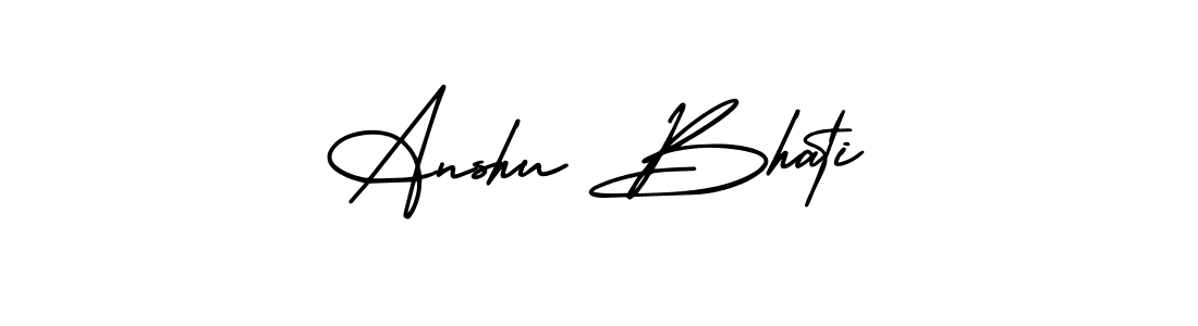Best and Professional Signature Style for Anshu Bhati. AmerikaSignatureDemo-Regular Best Signature Style Collection. Anshu Bhati signature style 3 images and pictures png