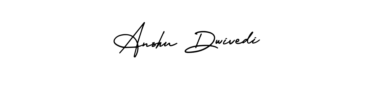 This is the best signature style for the Anshu Dwivedi name. Also you like these signature font (AmerikaSignatureDemo-Regular). Mix name signature. Anshu Dwivedi signature style 3 images and pictures png