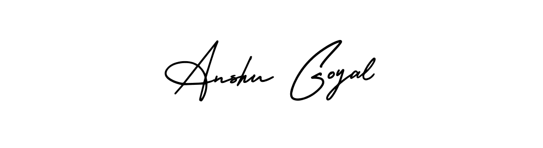 Make a beautiful signature design for name Anshu Goyal. Use this online signature maker to create a handwritten signature for free. Anshu Goyal signature style 3 images and pictures png