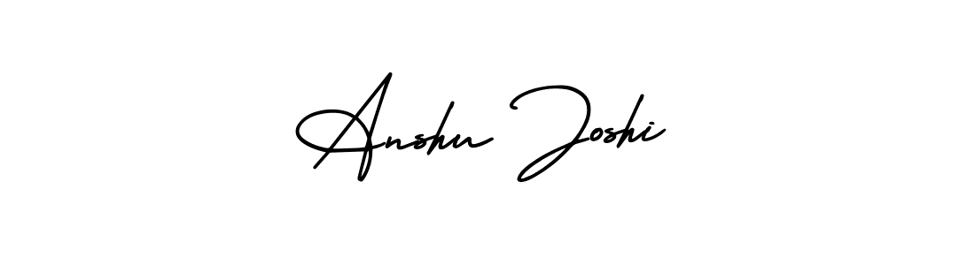 This is the best signature style for the Anshu Joshi name. Also you like these signature font (AmerikaSignatureDemo-Regular). Mix name signature. Anshu Joshi signature style 3 images and pictures png