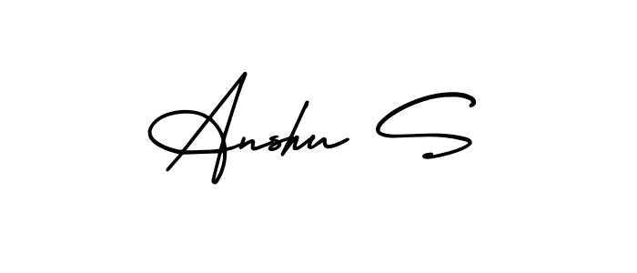 Make a short Anshu S signature style. Manage your documents anywhere anytime using AmerikaSignatureDemo-Regular. Create and add eSignatures, submit forms, share and send files easily. Anshu S signature style 3 images and pictures png