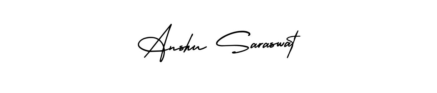 It looks lik you need a new signature style for name Anshu Saraswat. Design unique handwritten (AmerikaSignatureDemo-Regular) signature with our free signature maker in just a few clicks. Anshu Saraswat signature style 3 images and pictures png