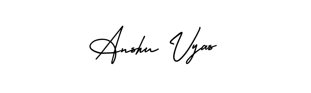 Also we have Anshu Vyas name is the best signature style. Create professional handwritten signature collection using AmerikaSignatureDemo-Regular autograph style. Anshu Vyas signature style 3 images and pictures png