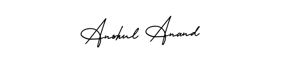 Anshul Anand stylish signature style. Best Handwritten Sign (AmerikaSignatureDemo-Regular) for my name. Handwritten Signature Collection Ideas for my name Anshul Anand. Anshul Anand signature style 3 images and pictures png