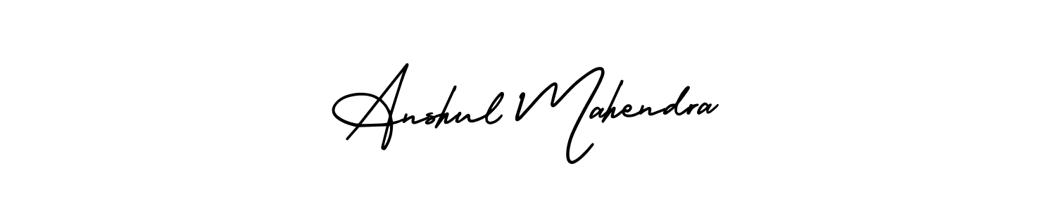 Make a short Anshul Mahendra signature style. Manage your documents anywhere anytime using AmerikaSignatureDemo-Regular. Create and add eSignatures, submit forms, share and send files easily. Anshul Mahendra signature style 3 images and pictures png