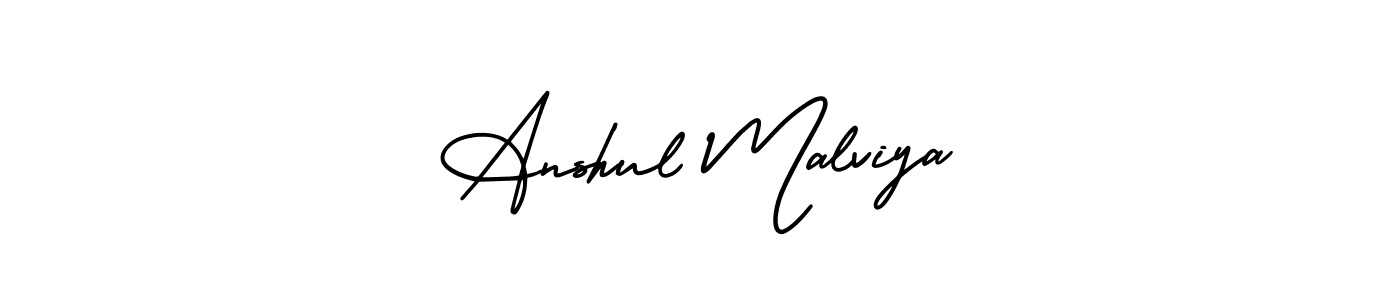 Anshul Malviya stylish signature style. Best Handwritten Sign (AmerikaSignatureDemo-Regular) for my name. Handwritten Signature Collection Ideas for my name Anshul Malviya. Anshul Malviya signature style 3 images and pictures png
