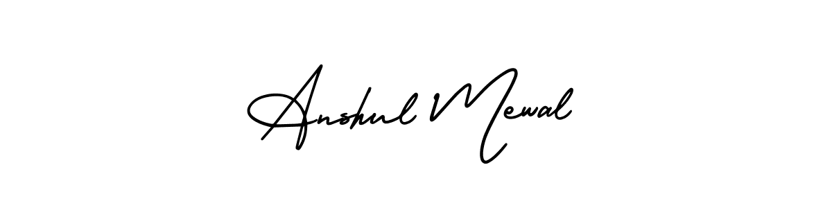 Design your own signature with our free online signature maker. With this signature software, you can create a handwritten (AmerikaSignatureDemo-Regular) signature for name Anshul Mewal. Anshul Mewal signature style 3 images and pictures png