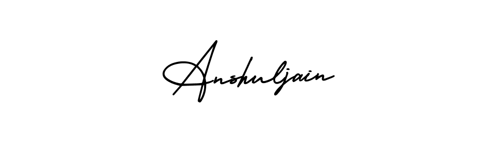 if you are searching for the best signature style for your name Anshuljain. so please give up your signature search. here we have designed multiple signature styles  using AmerikaSignatureDemo-Regular. Anshuljain signature style 3 images and pictures png