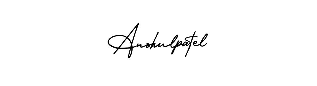 Make a beautiful signature design for name Anshulpatel. With this signature (AmerikaSignatureDemo-Regular) style, you can create a handwritten signature for free. Anshulpatel signature style 3 images and pictures png