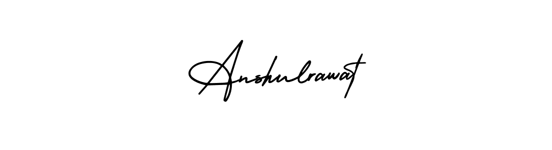 You should practise on your own different ways (AmerikaSignatureDemo-Regular) to write your name (Anshulrawat) in signature. don't let someone else do it for you. Anshulrawat signature style 3 images and pictures png