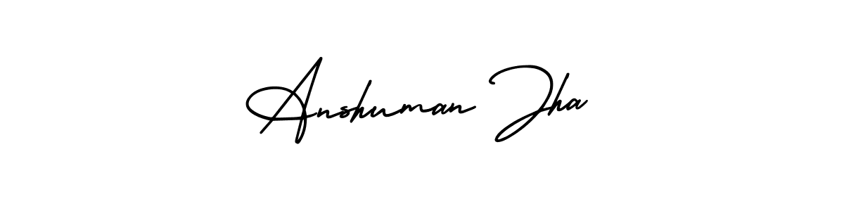 Make a beautiful signature design for name Anshuman Jha. Use this online signature maker to create a handwritten signature for free. Anshuman Jha signature style 3 images and pictures png