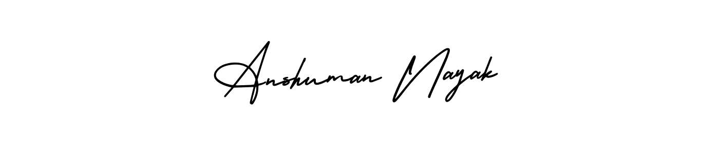 Use a signature maker to create a handwritten signature online. With this signature software, you can design (AmerikaSignatureDemo-Regular) your own signature for name Anshuman Nayak. Anshuman Nayak signature style 3 images and pictures png