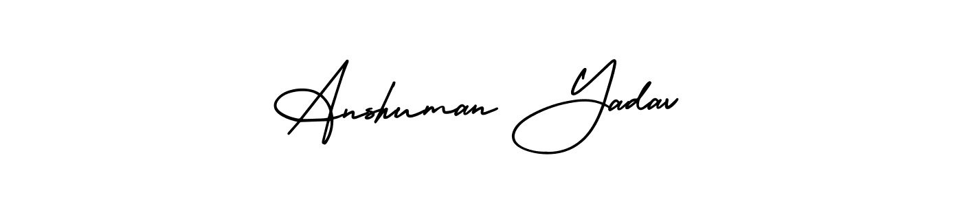 AmerikaSignatureDemo-Regular is a professional signature style that is perfect for those who want to add a touch of class to their signature. It is also a great choice for those who want to make their signature more unique. Get Anshuman Yadav name to fancy signature for free. Anshuman Yadav signature style 3 images and pictures png