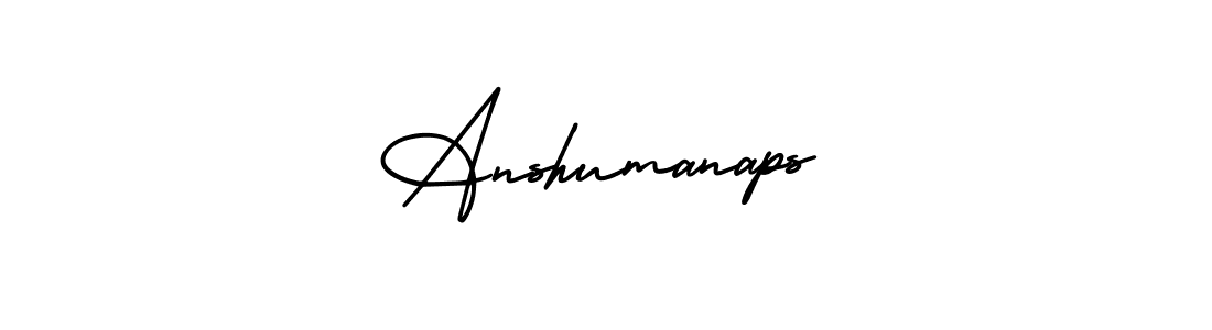 Anshumanaps stylish signature style. Best Handwritten Sign (AmerikaSignatureDemo-Regular) for my name. Handwritten Signature Collection Ideas for my name Anshumanaps. Anshumanaps signature style 3 images and pictures png