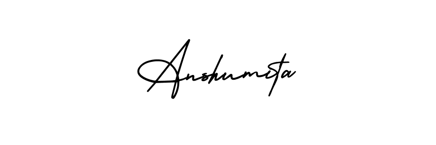 Design your own signature with our free online signature maker. With this signature software, you can create a handwritten (AmerikaSignatureDemo-Regular) signature for name Anshumita. Anshumita signature style 3 images and pictures png