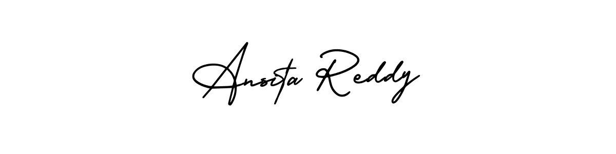 Also we have Ansita Reddy name is the best signature style. Create professional handwritten signature collection using AmerikaSignatureDemo-Regular autograph style. Ansita Reddy signature style 3 images and pictures png