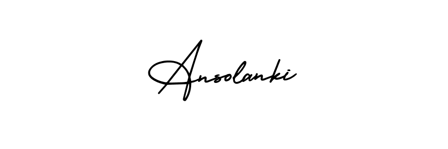 Make a beautiful signature design for name Ansolanki. Use this online signature maker to create a handwritten signature for free. Ansolanki signature style 3 images and pictures png
