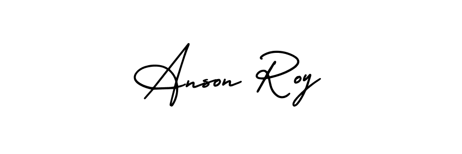 Best and Professional Signature Style for Anson Roy. AmerikaSignatureDemo-Regular Best Signature Style Collection. Anson Roy signature style 3 images and pictures png