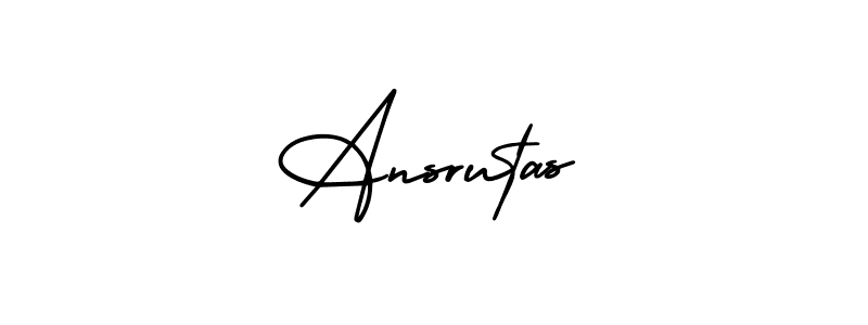 AmerikaSignatureDemo-Regular is a professional signature style that is perfect for those who want to add a touch of class to their signature. It is also a great choice for those who want to make their signature more unique. Get Ansrutas name to fancy signature for free. Ansrutas signature style 3 images and pictures png