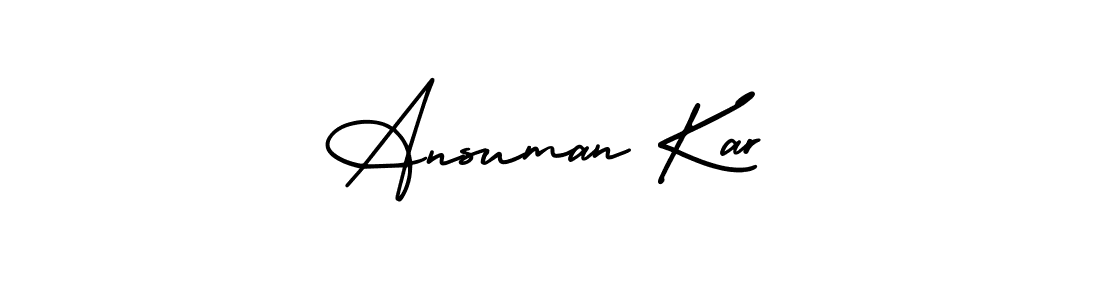 Make a short Ansuman Kar signature style. Manage your documents anywhere anytime using AmerikaSignatureDemo-Regular. Create and add eSignatures, submit forms, share and send files easily. Ansuman Kar signature style 3 images and pictures png