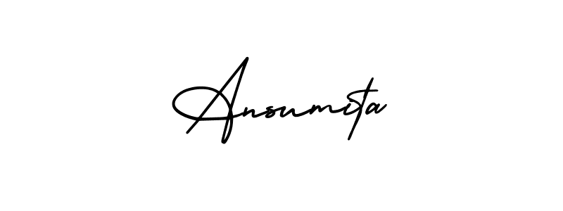 You can use this online signature creator to create a handwritten signature for the name Ansumita. This is the best online autograph maker. Ansumita signature style 3 images and pictures png