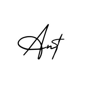 Use a signature maker to create a handwritten signature online. With this signature software, you can design (AmerikaSignatureDemo-Regular) your own signature for name Ant. Ant signature style 3 images and pictures png