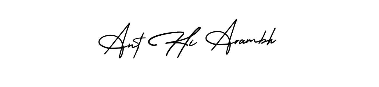 Make a beautiful signature design for name Ant Hi Arambh. Use this online signature maker to create a handwritten signature for free. Ant Hi Arambh signature style 3 images and pictures png