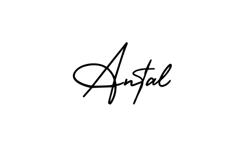 Make a beautiful signature design for name Antal. With this signature (AmerikaSignatureDemo-Regular) style, you can create a handwritten signature for free. Antal signature style 3 images and pictures png