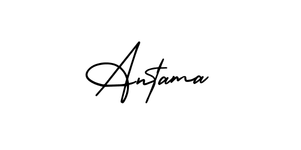 Design your own signature with our free online signature maker. With this signature software, you can create a handwritten (AmerikaSignatureDemo-Regular) signature for name Antama. Antama signature style 3 images and pictures png