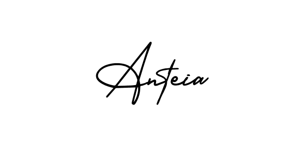 It looks lik you need a new signature style for name Anteia. Design unique handwritten (AmerikaSignatureDemo-Regular) signature with our free signature maker in just a few clicks. Anteia signature style 3 images and pictures png