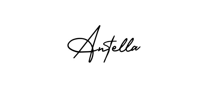 How to Draw Antella signature style? AmerikaSignatureDemo-Regular is a latest design signature styles for name Antella. Antella signature style 3 images and pictures png