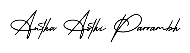 Make a short Antha Asthi Parrambh signature style. Manage your documents anywhere anytime using AmerikaSignatureDemo-Regular. Create and add eSignatures, submit forms, share and send files easily. Antha Asthi Parrambh signature style 3 images and pictures png