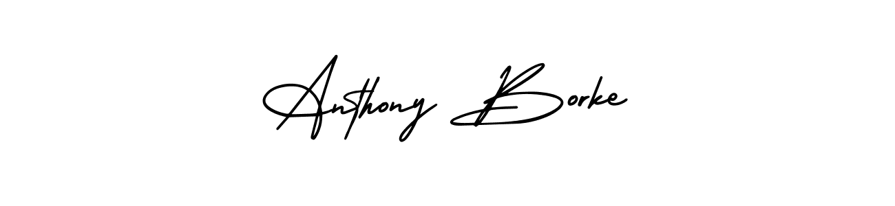 It looks lik you need a new signature style for name Anthony Borke. Design unique handwritten (AmerikaSignatureDemo-Regular) signature with our free signature maker in just a few clicks. Anthony Borke signature style 3 images and pictures png